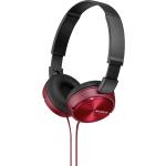 Sony MDR-ZX310 On Ear hovedtelefoner kabelbundet Rød Kan foldes sammen