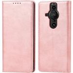 Pinke Elegant Mobilpung Sony Xperia covers i Læder på udsalg 