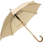 Sort paraply træhåndtag 10 forskellige billig fragt - Buddy - Beige