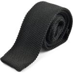 Sorte Retro Strikkede slips Størrelse XL 
