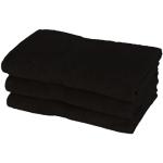 Sorte bade håndklæder - 70x140 cm - Sort - 100% Bomuld - Bløde bade håndklæder fra Egeria