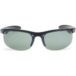 Sorte & Grønne Wraparound Sportssolbriller
