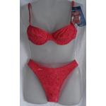Speedo Jaipur Tuscany Bikini with Straps Size 38 Red Highleg