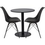 Spisebordssæt - Troy rundt cafebord + 2 comfort stole