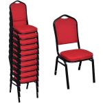 Røde Spisebordsstole 10 stk 