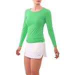 Sportkind girls and ladies tennis / running / fitness long sleeve shirt in green size 10 years