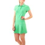 Sportkind Girls & Ladies Tennis Hockey Golf Polo Dress with UV Protection, Green