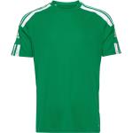 Grønne Sporty adidas Performance Squadra Kortærmede skjorter i Jersey med korte ærmer Størrelse XL 