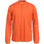 Orange Sseinse Langærmede skjorter i Bomuld Mandarin krave Med lange ærmer Størrelse XXL til Herrer på udsalg 