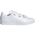 Hvide Sporty adidas Stan Smith Sneakers med velcro i Gummi Med velcro Størrelse 43.5 til Herrer 