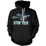 Star Trek / Enterprise Ship Hoodie (Black), Medium