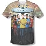 Star Trek - Mens Original Crew T-Shirt, Large, Sublimate White