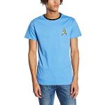 Star Trek Herren Science Mens Blue T-Shirt, Blau-Hellblau, XL
