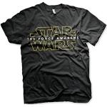 Sorte Star Wars The Force Awakens Close Up T-shirts med tryk i Bomuld Størrelse XL til Herrer 