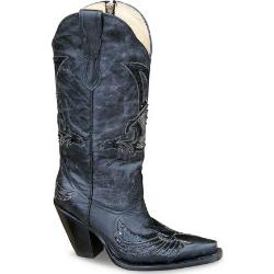 & Stars Stripes Women's Cowboy Boots "Jandra" Black Size: 4
