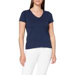 Marineblå Stedman T-shirts med v-hals med V-udskæring Størrelse XL til Damer 