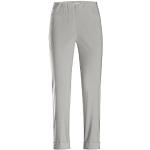 Sølvfarvede Stehmann Sommer Plus size bukser Størrelse XL med Stretch til Damer på udsalg 