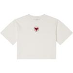 Stella McCartney Kids T-shirt - Cropped - Hvid m. Hjerte