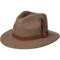 Stetson Aussie Traveller Woolfelt Hat - Brun - 61 (XL) / Brun