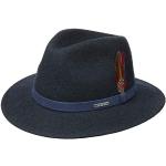 Blå Stetson Stetson Sommer Trilby hatte i Læder Størrelse XXL 63 cm 