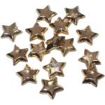 Stjerner plast - Guld 2 cm - 15 stk