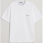 Hvide Stone Island T-shirts med rund hals i Jersey med rund udskæring med korte ærmer Størrelse XL til Herrer 