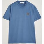 Mørkeblå Stone Island T-shirts med rund hals i Jersey med rund udskæring med korte ærmer Størrelse XL til Herrer 