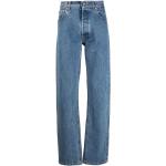 Blå Højtaljede jeans i Bomuld Størrelse XL til Herrer på udsalg 