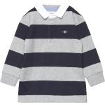 Flerfarvede Gant Rugger Langærmede polo shirts Med lange ærmer Størrelse XL med Striber 