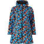 Blå Studio Softshell jakker i Fleece Størrelse XL med Blomstermønster til Damer 