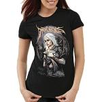 Sorte Game of Thrones Daenerys Targaryen Kortærmede t-shirts i Bomuld med korte ærmer Størrelse XL til Damer 