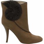 Suedette Seashell Ankle Boots in Suede