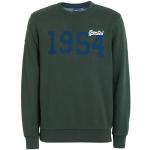 Mørkegrønne Superdry Sweatshirts i Fleece Størrelse XL til Herrer 