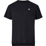 Sorte Superdry T-shirts med rund hals med rund udskæring Størrelse XL 