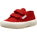 Røde SUPERGA Canvas sneakers Med velcro Størrelse 33 til Børn 