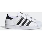 Hvide adidas Superstar Sneakers med velcro i Læder Med velcro Størrelse 33.5 til Børn 