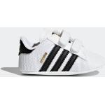 Hvide adidas Superstar Sneakers med velcro i Gummi Med velcro Størrelse 20 Skridsikre til Børn 