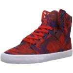 Supra Womens Womens Skytop Hi-Top Slippers Red Rot (party Camo Red/grape - White Pcm) Size: 3