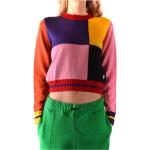 Pinke Sporty MSGM Sweaters Størrelse XL med Striber til Damer på udsalg 
