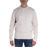 Hvide Tommy Hilfiger Økologiske Sweaters i Bomuldsblanding Størrelse XL med Striber til Herrer på udsalg 