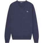Blå Elegant Fred Perry Økologiske Sweaters i Uld Størrelse XL til Herrer på udsalg 