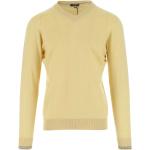 Gule PESERICO Sweaters i Uld Størrelse XL med Striber til Herrer 