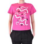 Pinke Armani Emporio Armani T-shirts med rund hals med rund udskæring med korte ærmer Størrelse XL til Damer på udsalg 