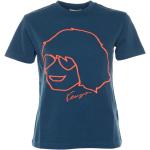 Blå KENZO T-shirts med rund hals i Polyester med korte ærmer Størrelse XL til Damer på udsalg 
