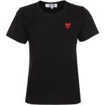 Sorte Comme des Garçons PLAY T-shirts Størrelse XL til Damer 
