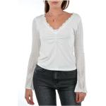 Hvide Desigual Langærmede t-shirts Med lange ærmer Størrelse XL til Damer på udsalg 