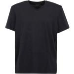 Sorte Majestic Filatures Kortærmede t-shirts med V-udskæring med korte ærmer Størrelse XL til Herrer 