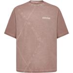 Pinke Marcelo Burlon T-shirts med rund hals i Bomuld med rund udskæring med korte ærmer Størrelse XL til Herrer 