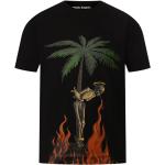 Sorte Palm Angels T-shirts med tryk i Bomuld Størrelse XL til Herrer på udsalg 