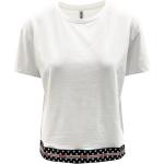 Hvide MOSCHINO Kortærmede t-shirts i Bomuld med korte ærmer Størrelse XL til Damer på udsalg 